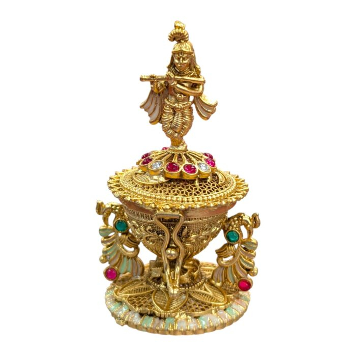 Krishna Themed Kumkum Box - Image 7