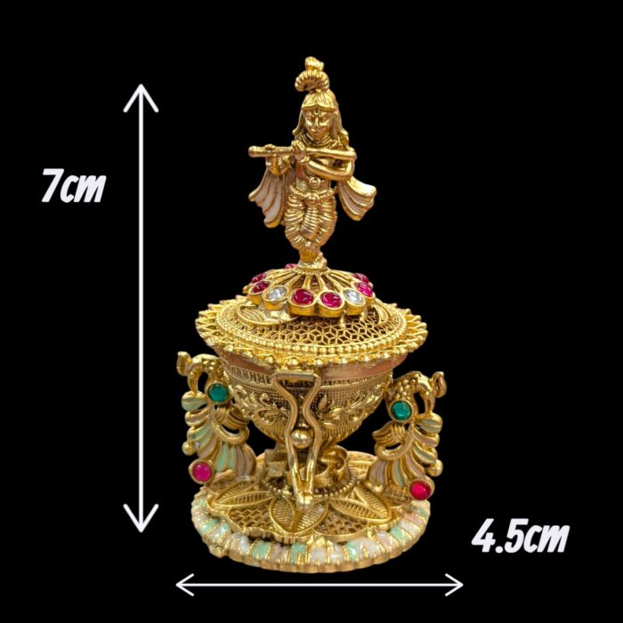 Krishna Themed Kumkum Box - Image 2