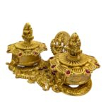 Lakshmi Themed Dual Kumkum Box - Image 3