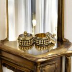Brass kumkum box - Set of 2