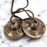 Handmade Bronze Tingsha Bell – 5.5 cm | Tibetan hand cymbals
