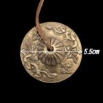 Handmade Bronze Tingsha Bell – 5.5 cm | Dragon Tibetan hand cymbals - Image 2