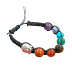 7 Chakra Crystal and Healing Stone Bracelet - Buddha Bead - Image 4