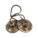 Handmade Bronze Tingsha Bell – 5.5 cm | Tibetan hand cymbals - Image 5