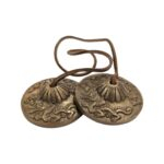 Handmade Bronze Tingsha Bell – 5.5 cm | Dragon Tibetan hand cymbals - Image 5