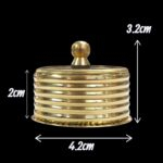 Brass kumkum box - Set of 2 - Image 4