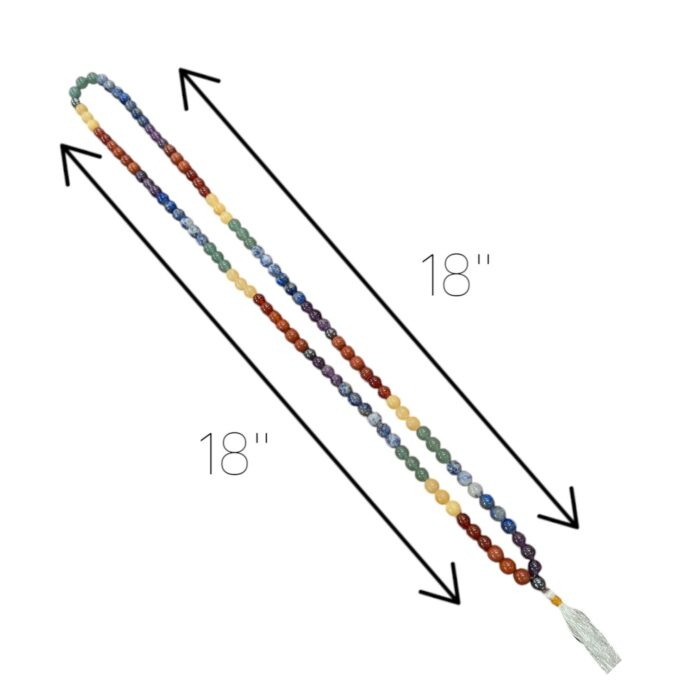 7 Chakra Gemstone Mala Necklace - Image 4