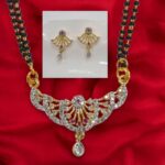 Mangalsutra with matching Earrings | Ethnic Indian jewellery set