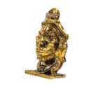 Hanuman face Car Dashboard Idol - Golden - Image 3