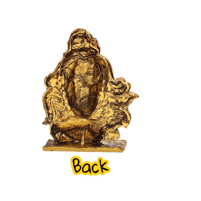 Hanuman face Car Dashboard Idol - Golden - Image 6