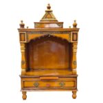 Wooden pooja mandir - 37inch | Large home temple - Image 5