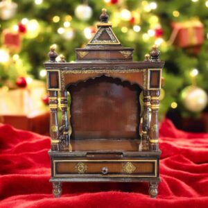Wooden pooja mandir - 37inch | Large home temple