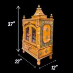 Dimensions of Large wooden mandir with doors