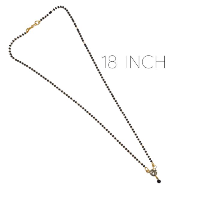 18 inch chain on the single stone pendant mangal sutra