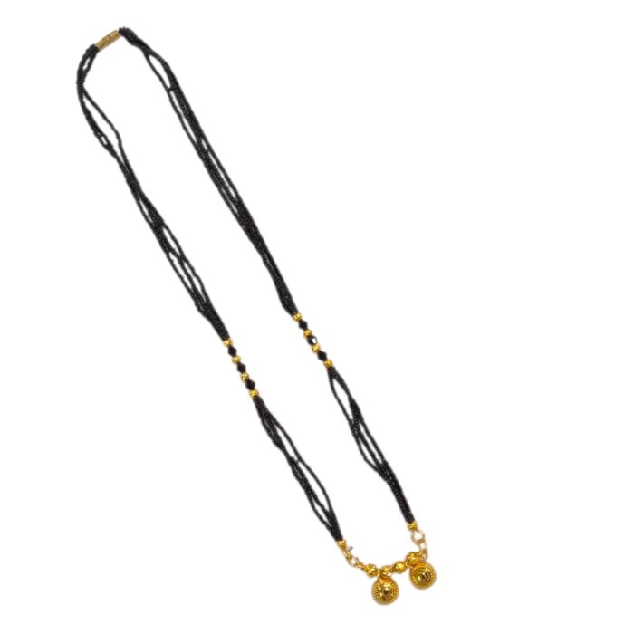2 wati Mangalsutra | Black bead chain