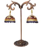 Blue Meena Jhumki earrings | Earrings for women