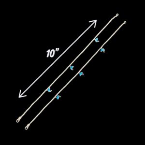 Dimensions of Silver Anklets