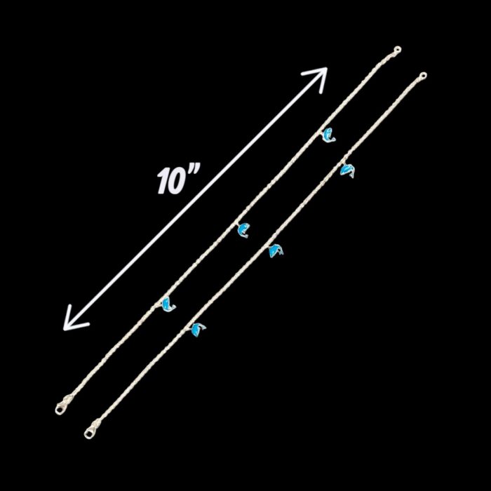 Dimensions of Silver Anklets