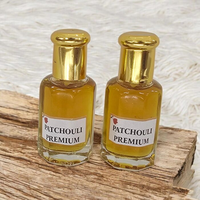 Patchouli attar with rose and jasmine notes