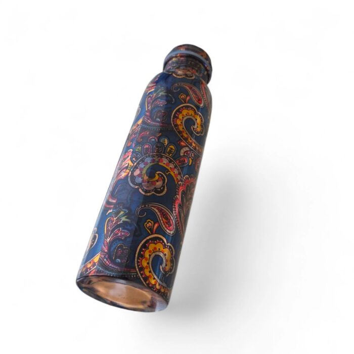 Stand out from the crowd with this printed Pure copper water bottle