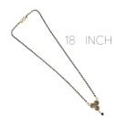 18 inch chain on the small stone pendant mangal sutra