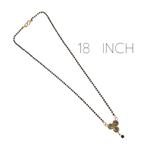 18 inch chain on the small stone pendant mangal sutra