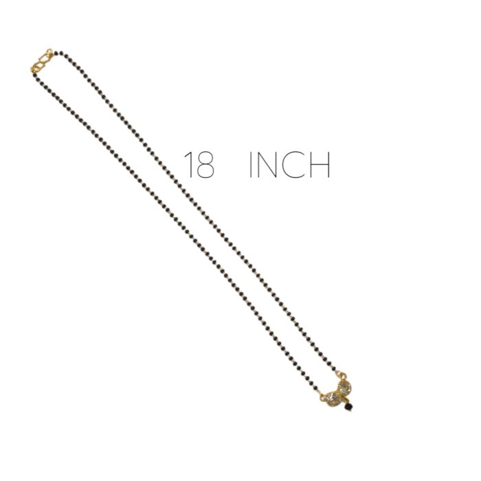 18 inch chain on the double stone pendant mangal sutra