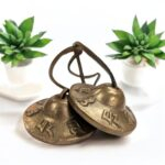 Handmade Bronze Tingsha Bell – 6.1 cm | Tibetan hand cymbals