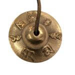Handmade Bronze Tingsha Bell – 6.1 cm | Tibetan hand cymbals - Image 3
