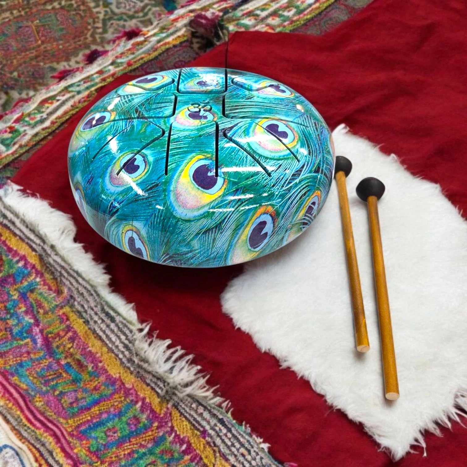 20251218_152327 (1).webp Steel Tongue Drum – 6.5 Inch | Meditation & Sound Healing Instrument - Image 1