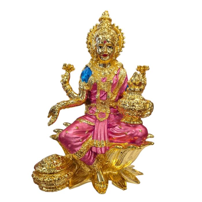 Close up of Lakshmi ji Idol for home mandir and gifts