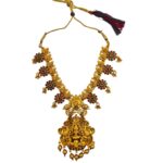 Lakshmi pendant temple jewelry necklace set