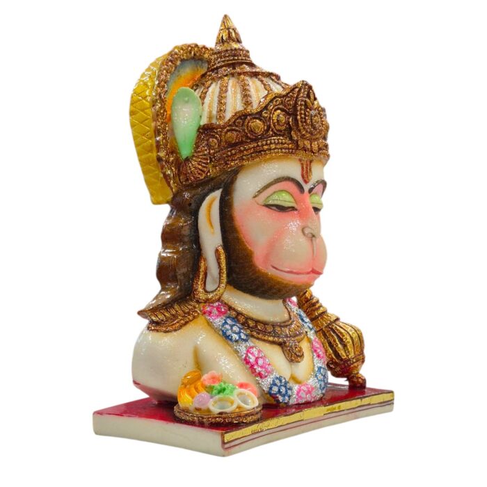 Side profile view of Hanuman Idol