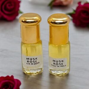 Musk Rose Attar Perfume Oil bottles | Alcohol free Ittar from India