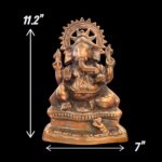 Dimensions of Copper Ganesh Idol | Metal Ganesha Statue