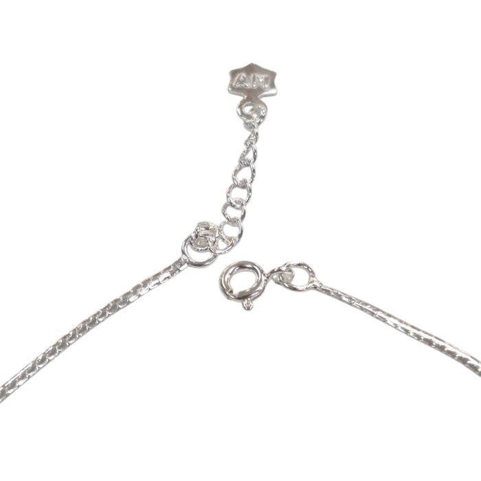 Pair of 925 Sterling Silver Anklets | Silver Anklets for Adults - 9.5 inch - Image 4