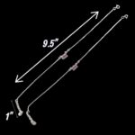 Pair of 925 Sterling Silver Anklets | Silver Anklets for Adults - 9.5 inch - Image 3