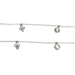 Pair of Pure Silver Anklet - 8.5 inch | Pure silver ankle bracelet - Image 2