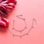 Pair of Pure Silver Anklet - 8.5 inch | Pure silver ankle bracelet