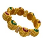 Adjustable bracelet with matt gold finish | Swarnika Series