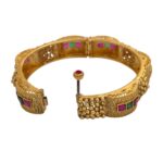 Adjustable ethnic cuff bracelet - Swarnika Ratna Cuff adjustable open cuff design