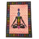 7 Chakra Tapestry for meditation room decor