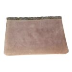 Beaded envelope clutch bag with magnetic closure