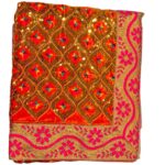 Premium velvet Rumala Sahib with broad embroidered border – set of four