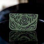 Beaded envelope clutch bag with magnetic closure