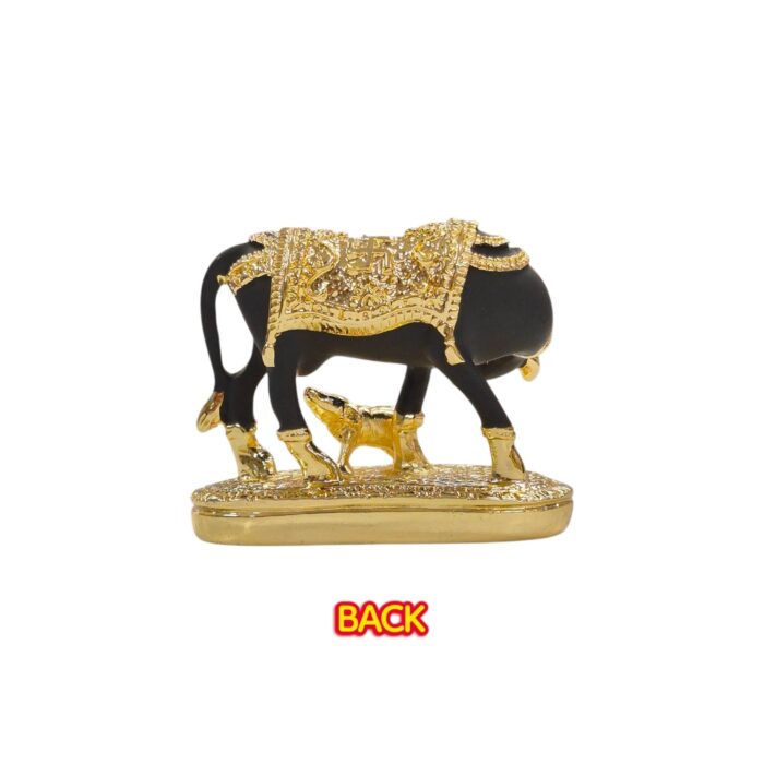 Back profile view of Kamdhenu cow Idol