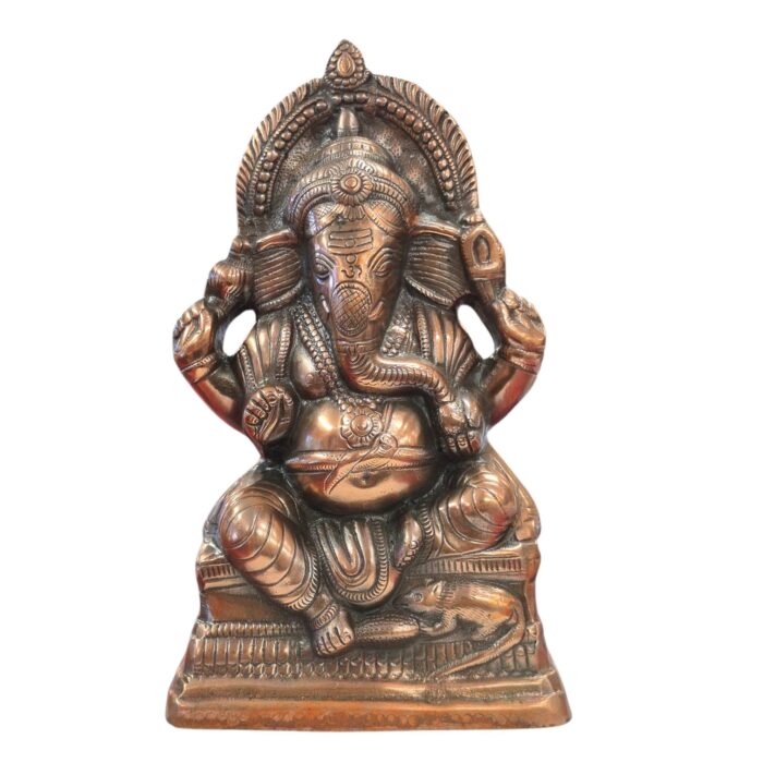Metal Ganesh Idol | Copper Ganesha Statue