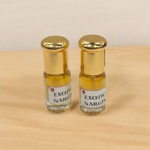 Small travel friendly bottles of exotic attar perfume oil